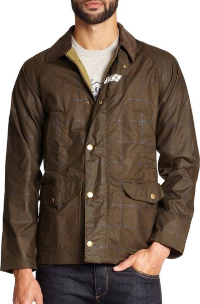 Barbour Coltdale Waxed Cotton Jacket in Green for Men (olive)