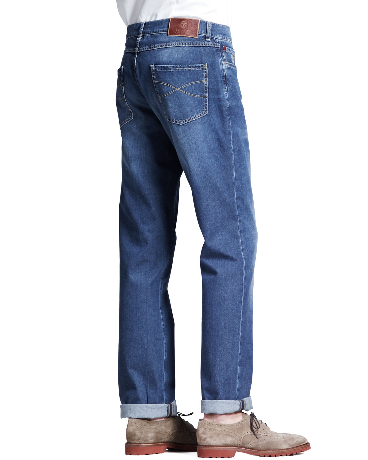 lightweight blue jeans