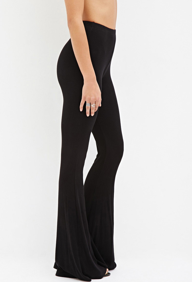 Forever 21 Ribbed Knit Flared Pants You've Been Added To The Waitlist ...