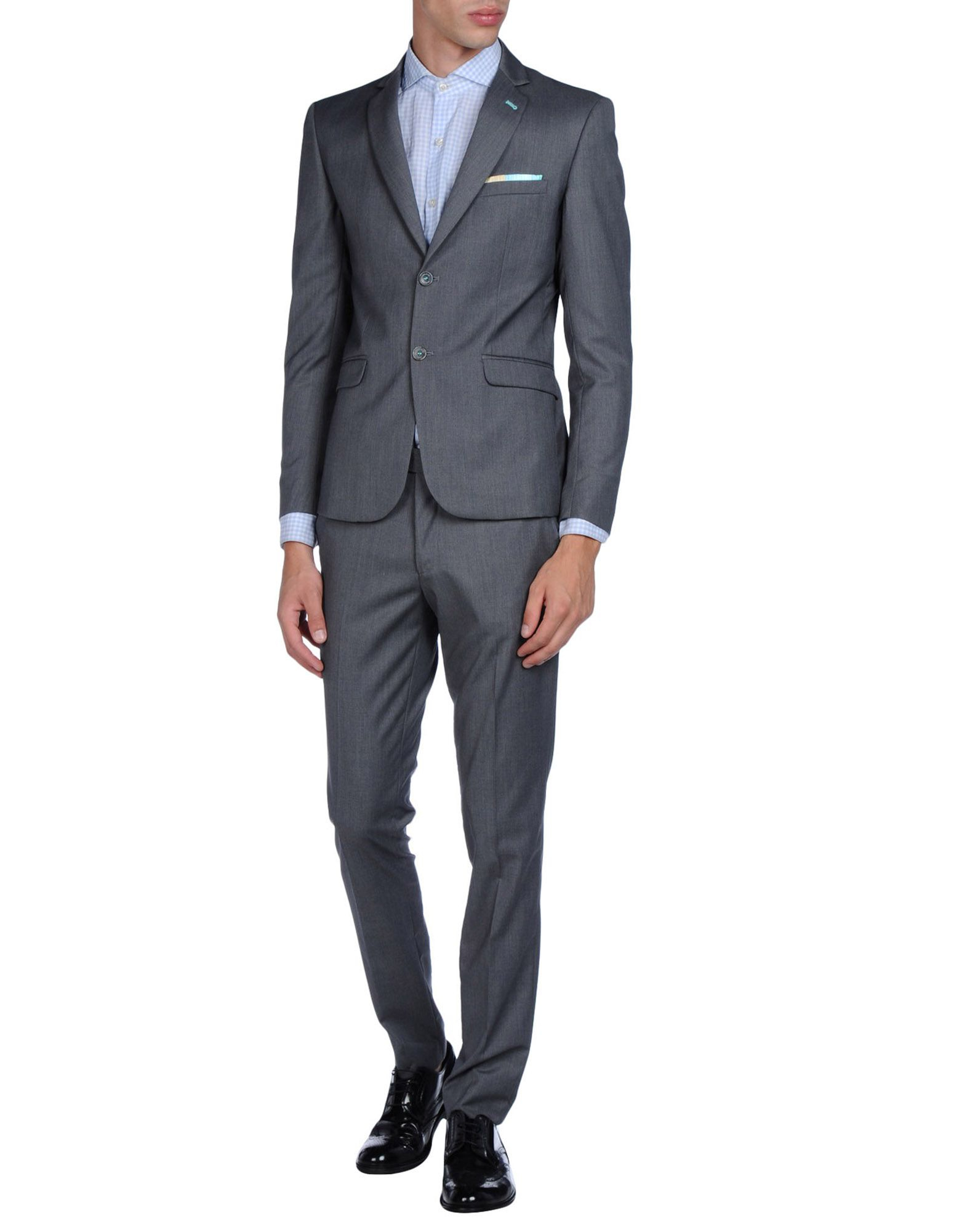 Roberto pepe Suit in Gray for Men | Lyst