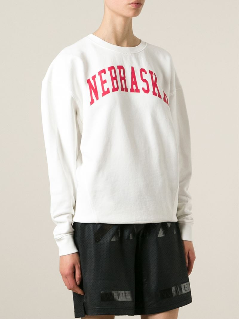 white nebraska shirt