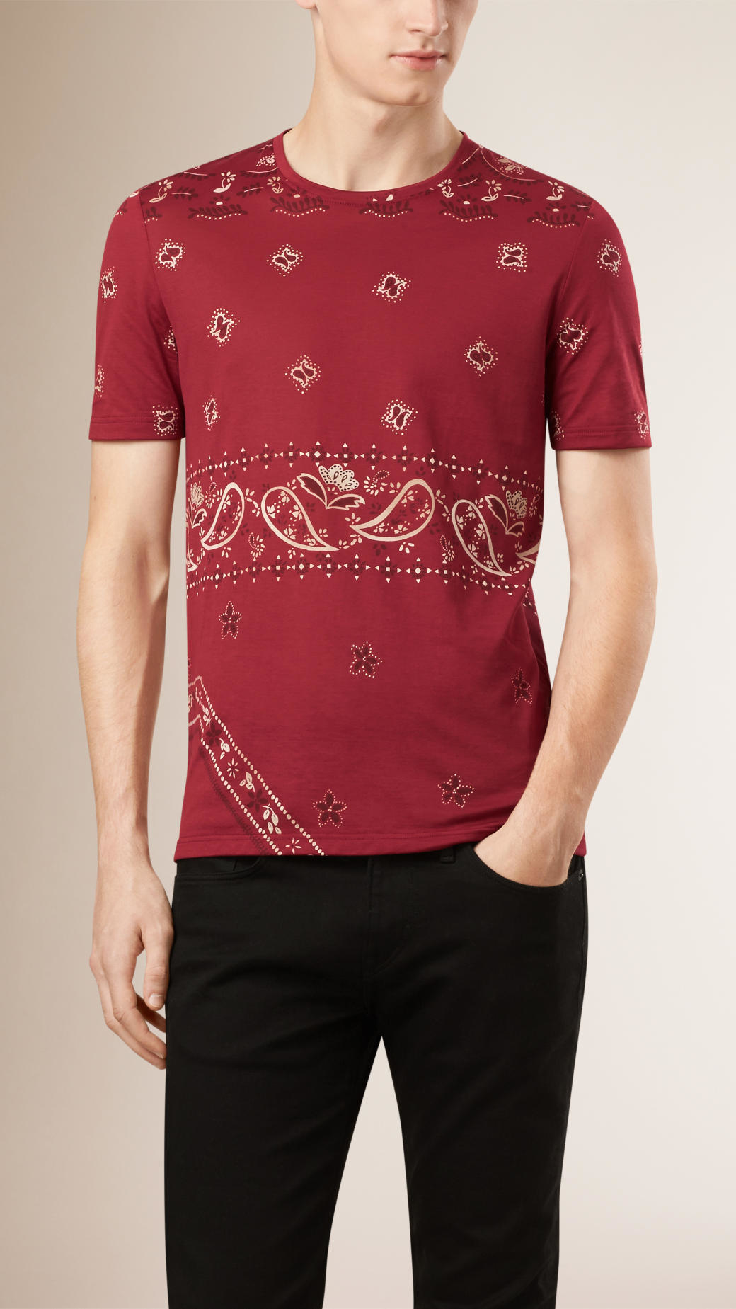 mens paisley tshirt