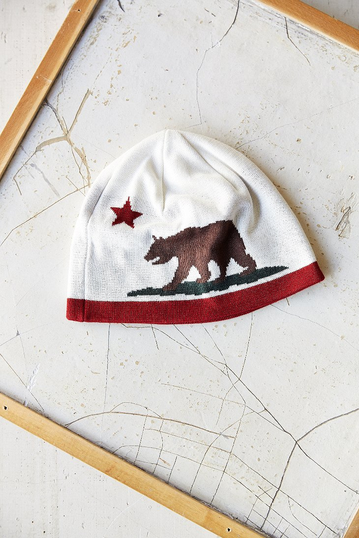 white bear beanie