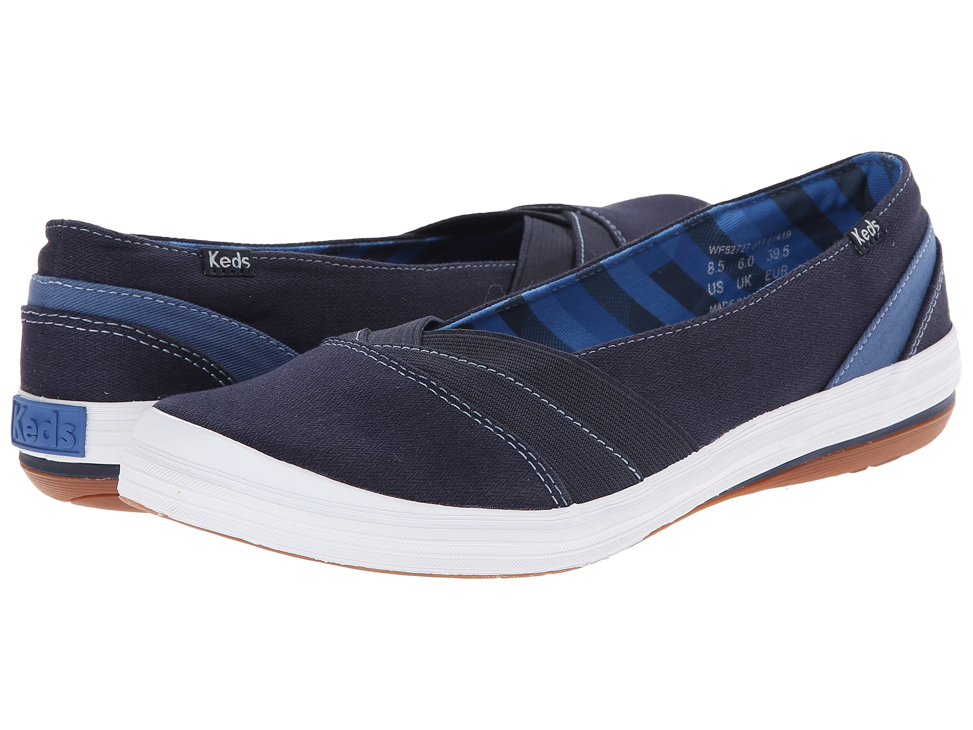 Lyst - Keds Whimsy Slip-on Canvas/gore in Blue