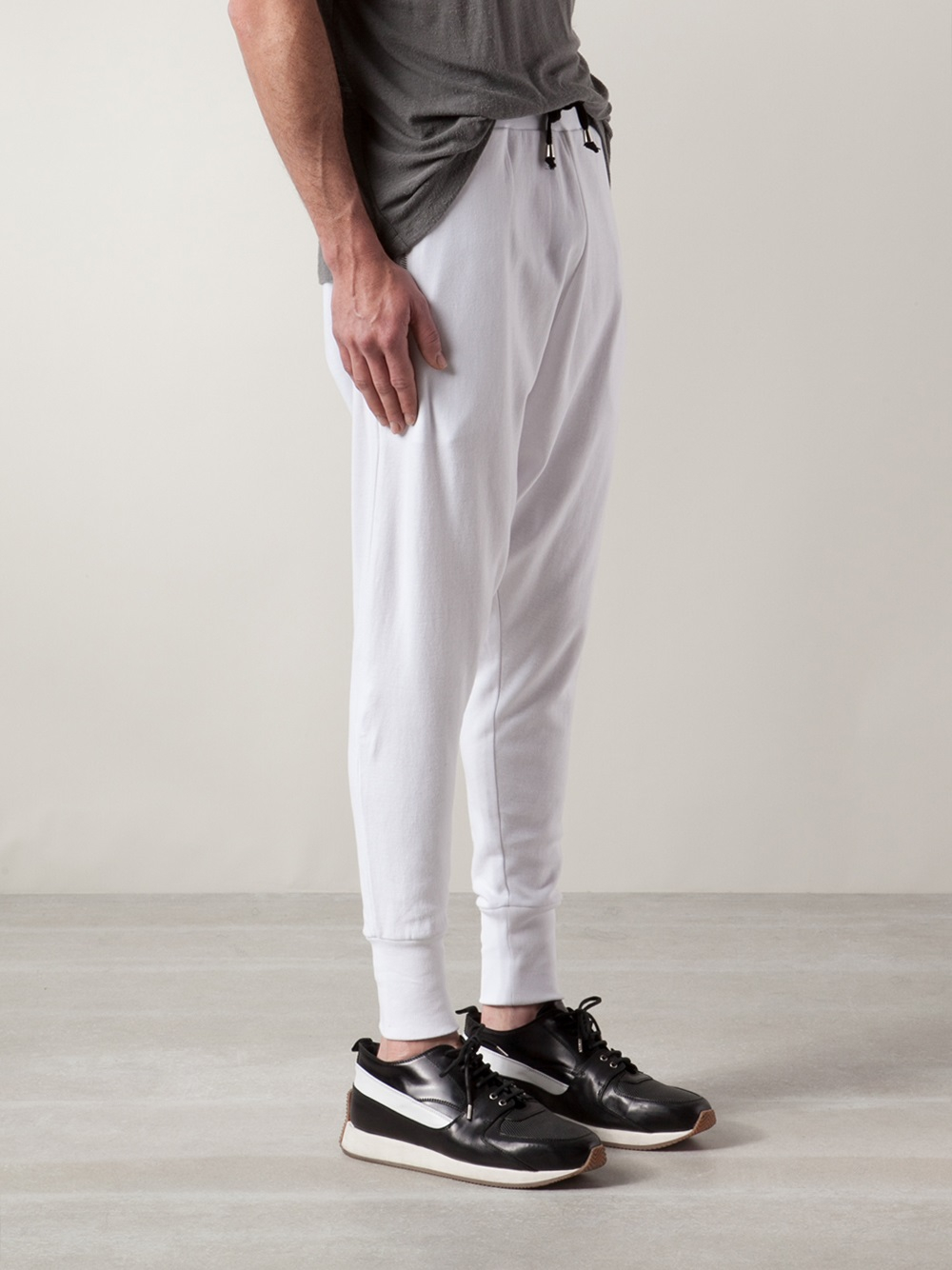 low crotch track pants