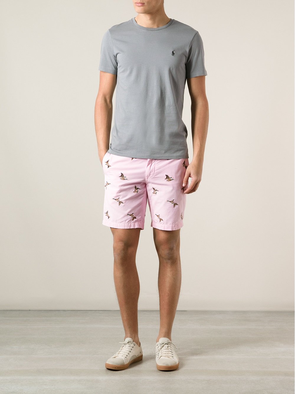 Lyst - Polo Ralph Lauren Greenwich Embroidered Duck Shorts in Pink for Men