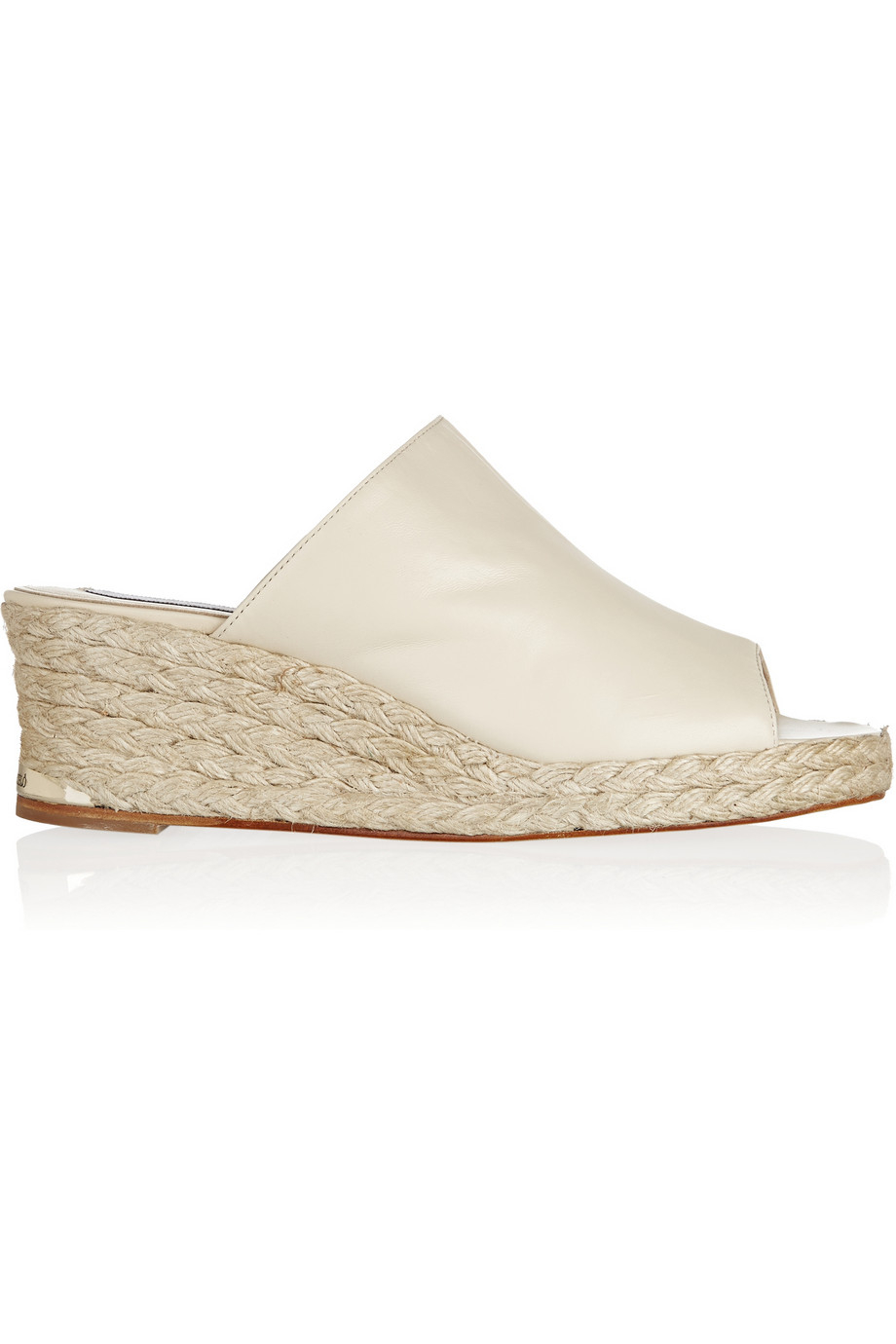 Lyst Paloma Barceló Leather Espadrille Mules in Natural