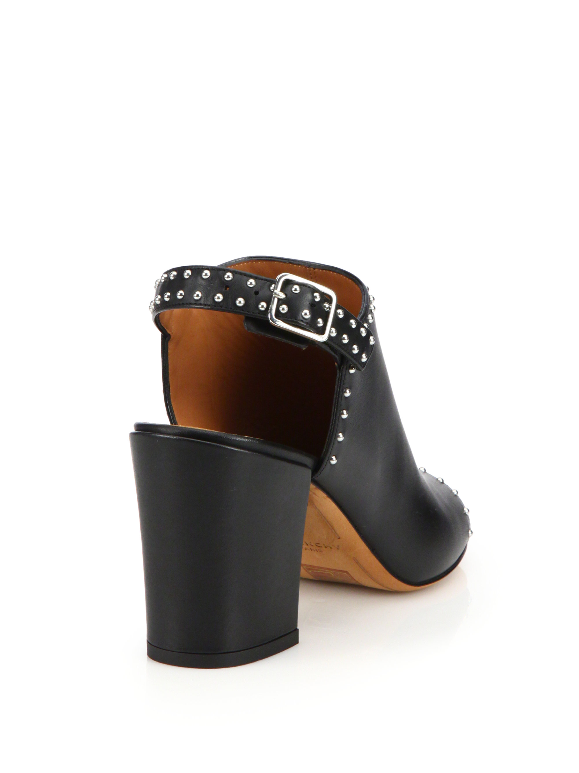 givenchy elegant studded loafer mule