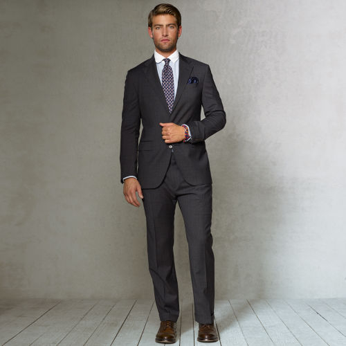 Lyst - Polo Ralph Lauren Charcoal Glen Plaid Suit in Black for Men