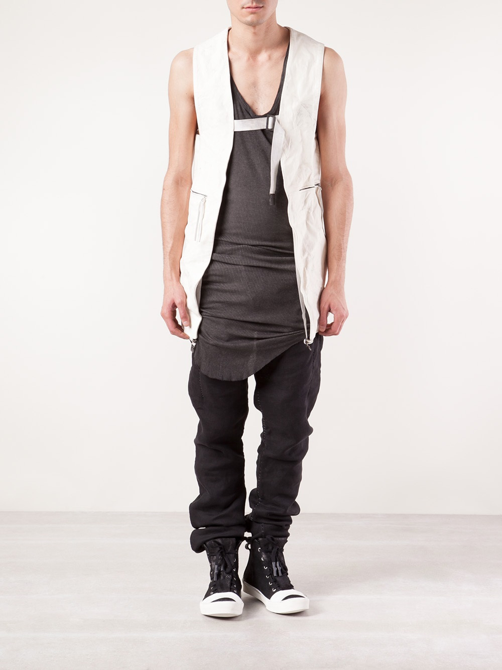 BORIS BIDJAN 専用です。Leather vest 3 馬革❣️+stbp.com.br