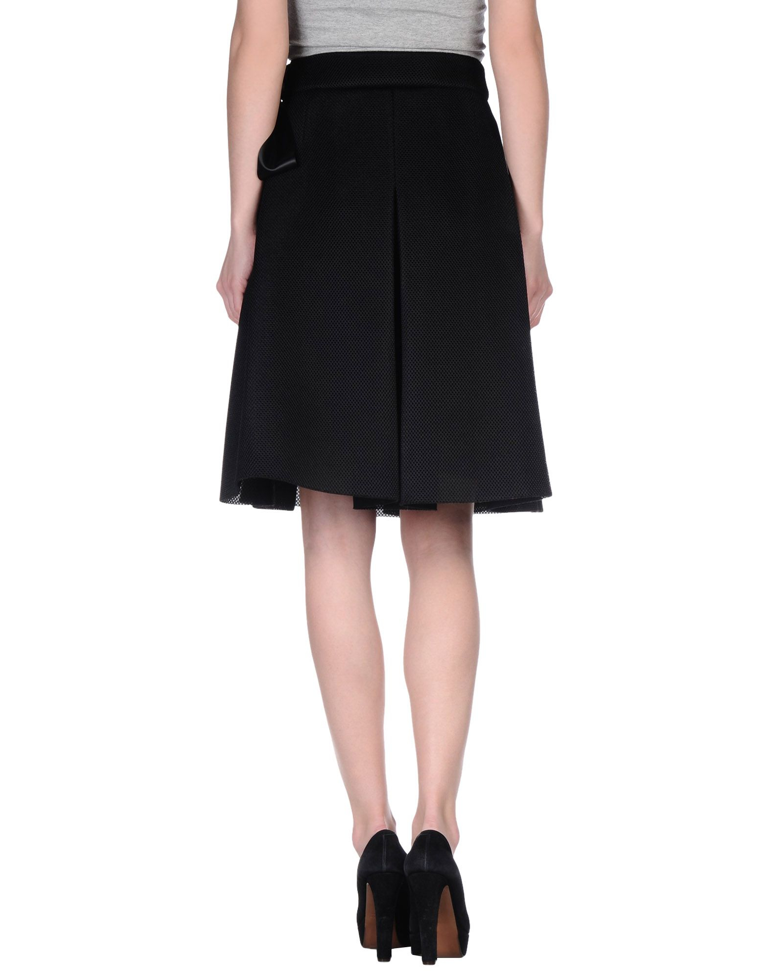 Lyst - Brigitte Bardot Knee Length Skirt in Black