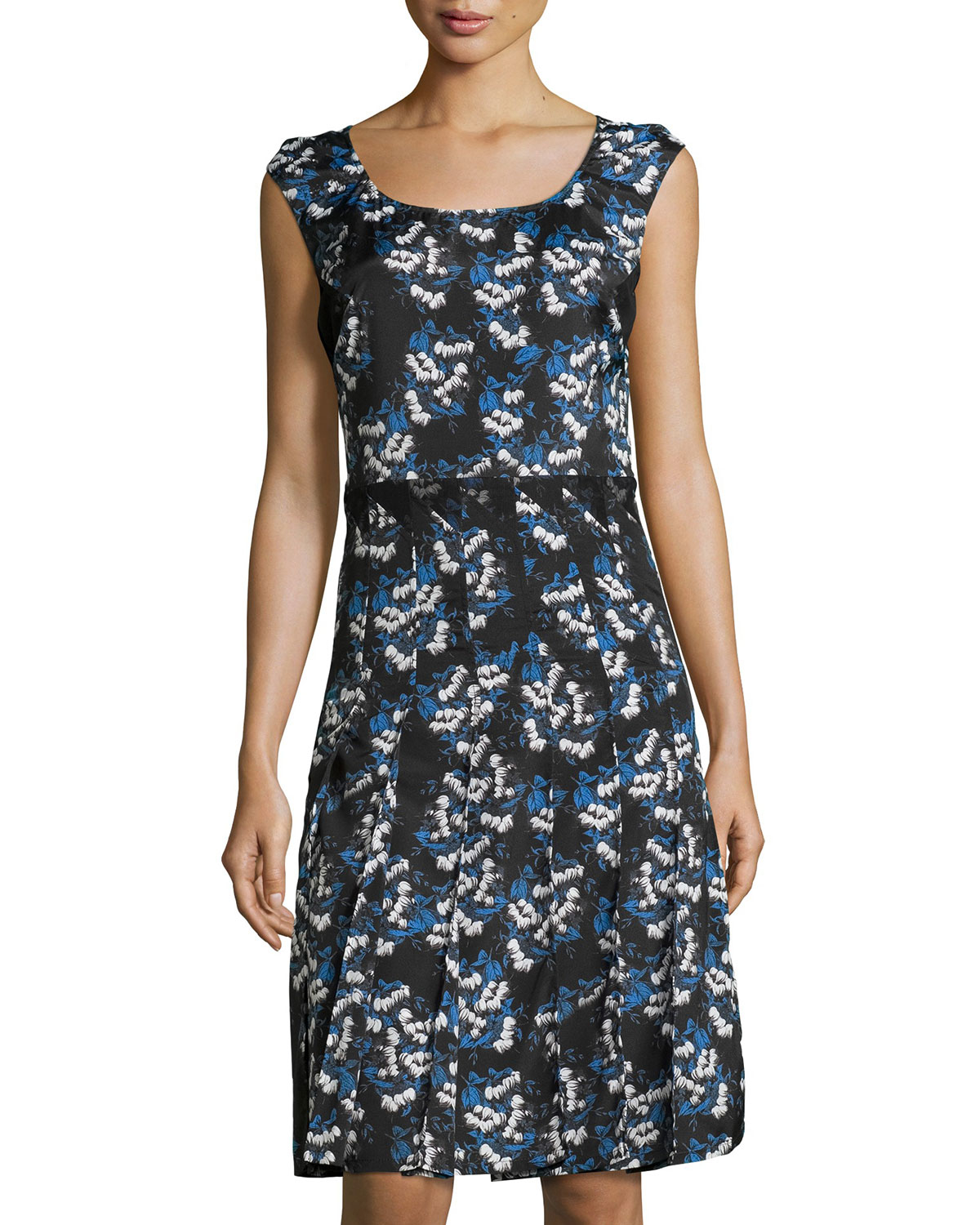 Lyst - Zac zac posen Sleeveless Floral Maxi Dress in Blue
