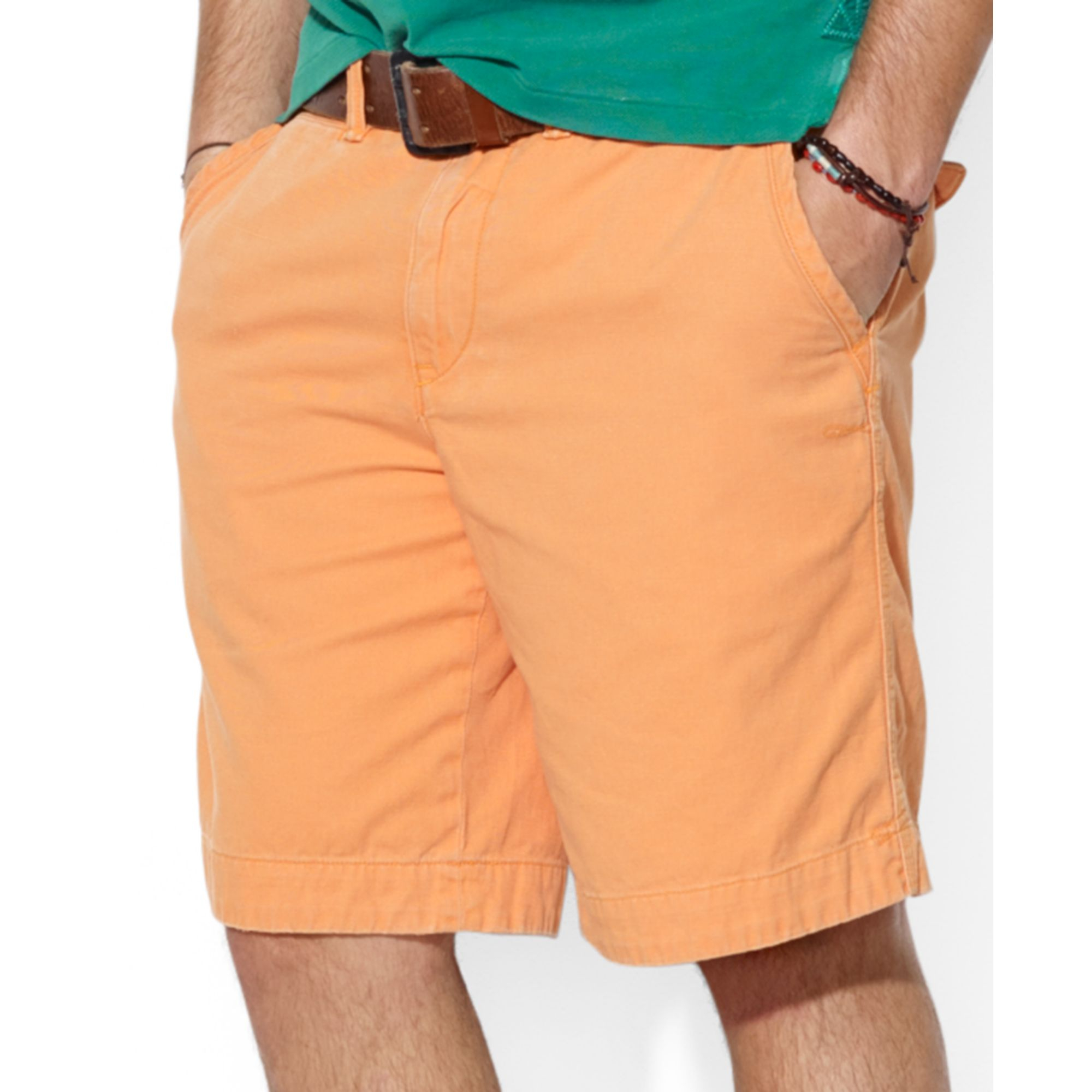 Polo Ralph Lauren Polo Relaxed Fit Rugged Bleecker Shorts in Orange for ...