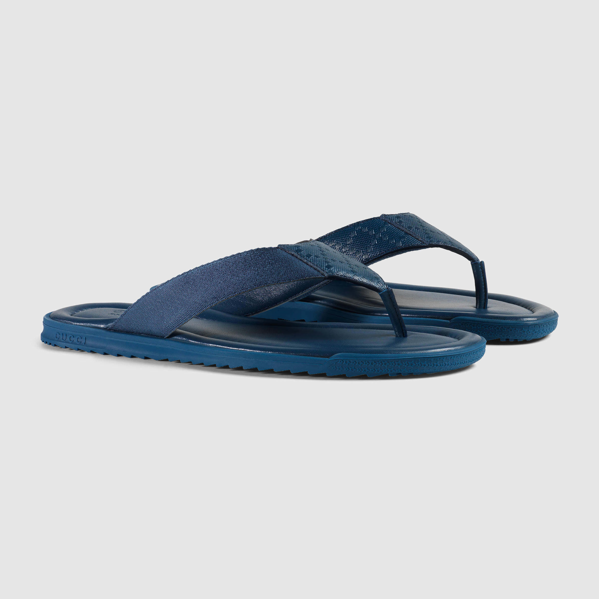 light blue gucci thong sandals
