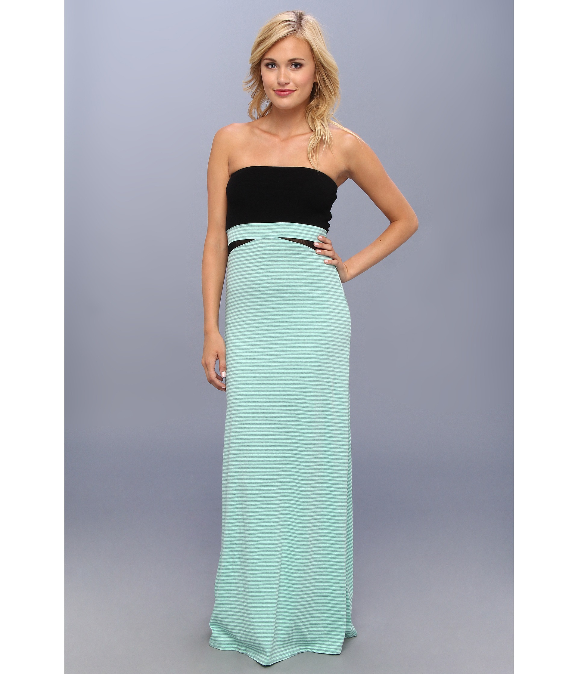Hurley Tomboy Mesh Maxi Dressoptional Foldover Skirt in