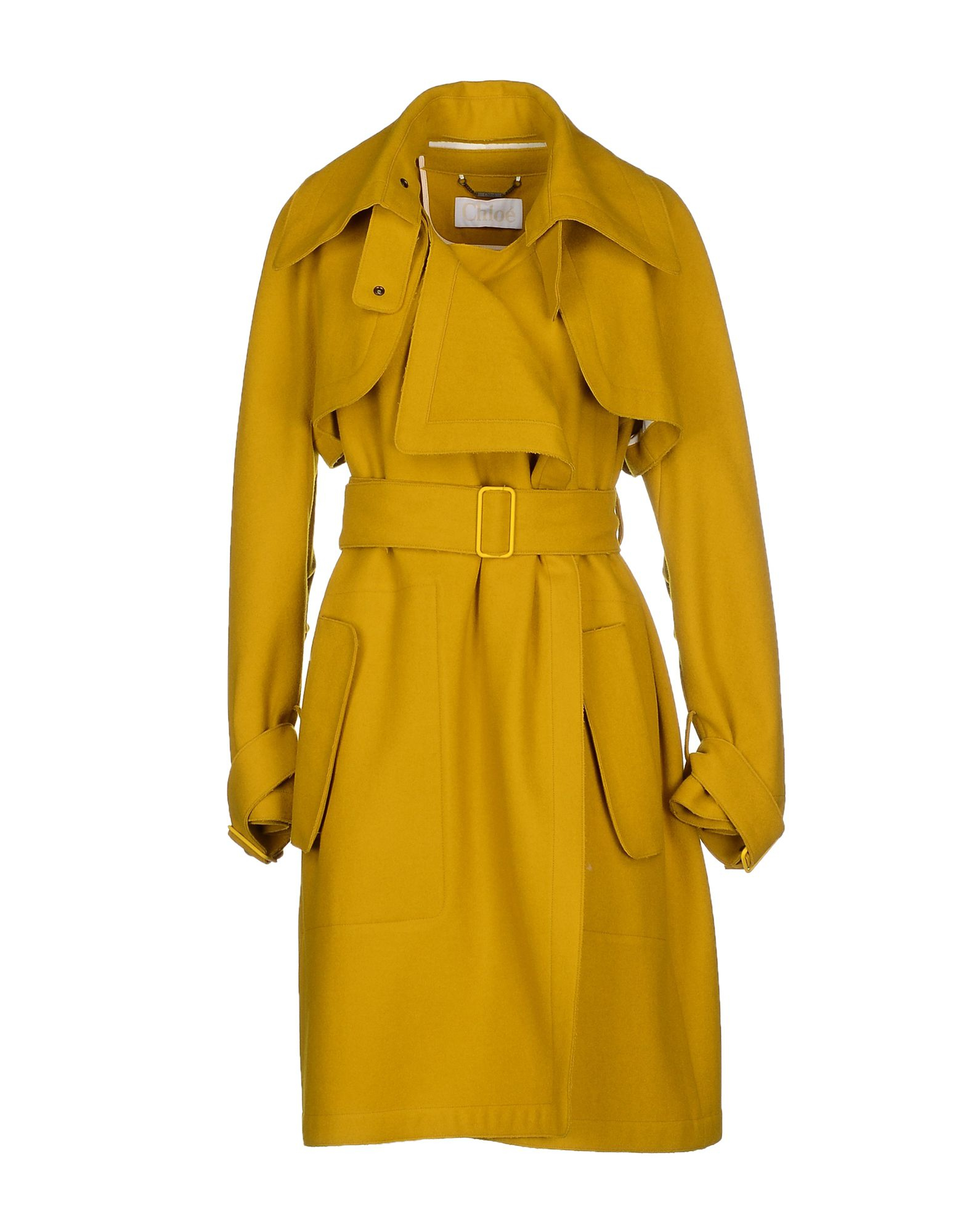 Chloé Coat in Yellow (Ochre) | Lyst