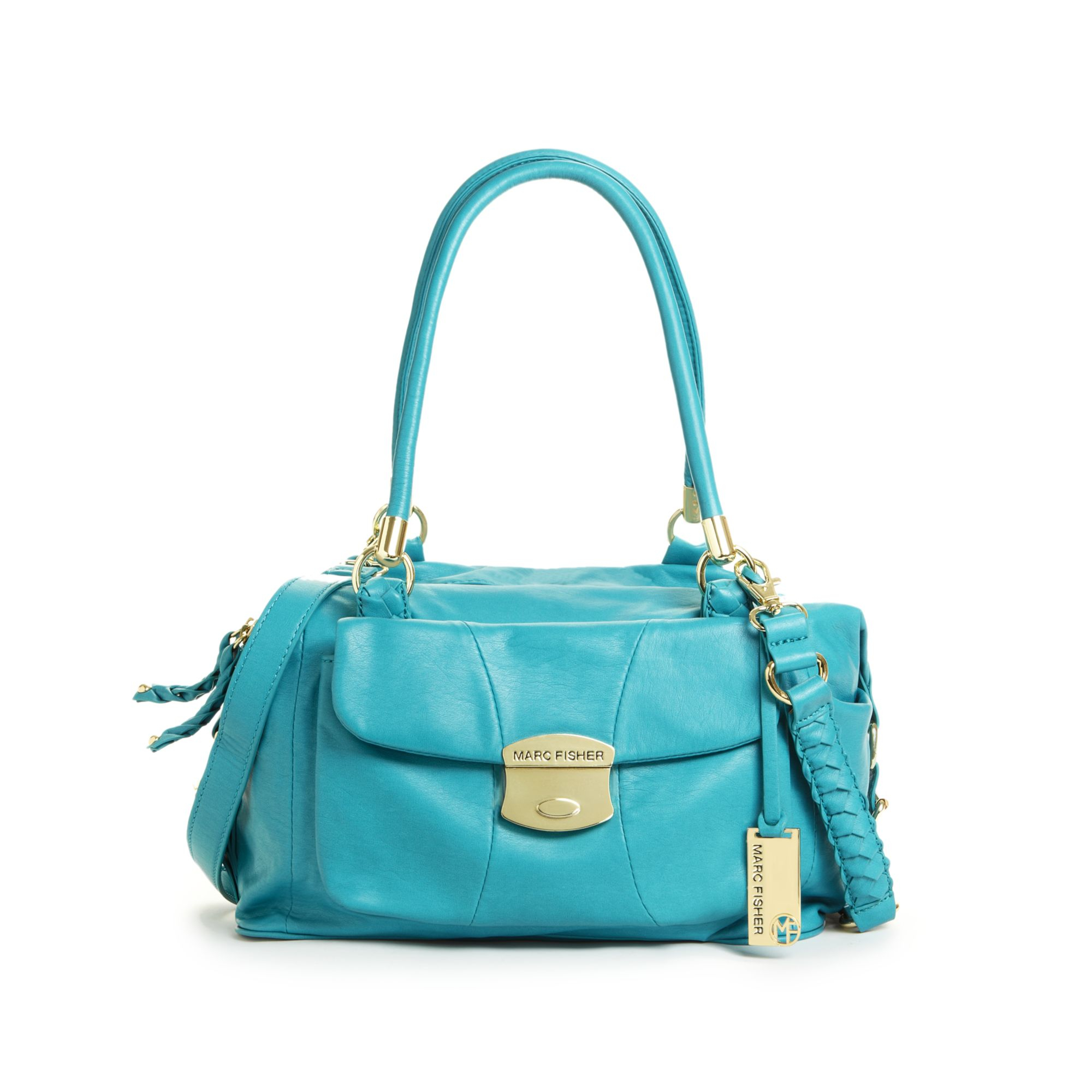 Lyst Marc Fisher Celebrity Satchel In Blue Gallery
