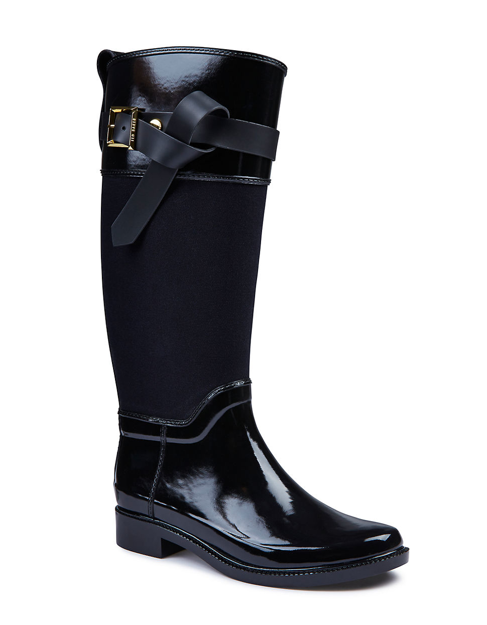 Ted baker Hampto Knee-high Rubber Boots in Black - Save 30% | Lyst