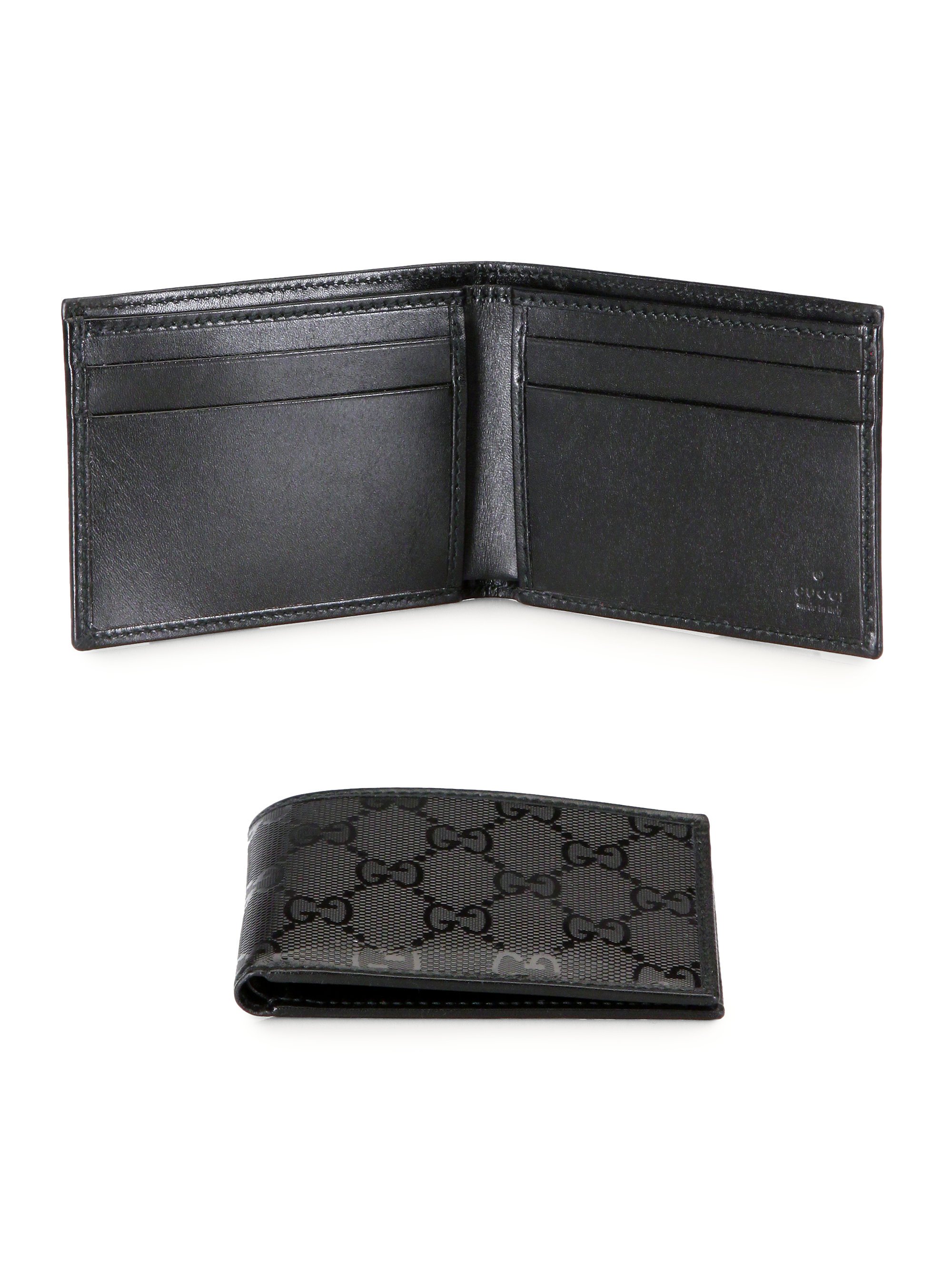 Gucci Small Bifold Wallet in Black for Men | Lyst