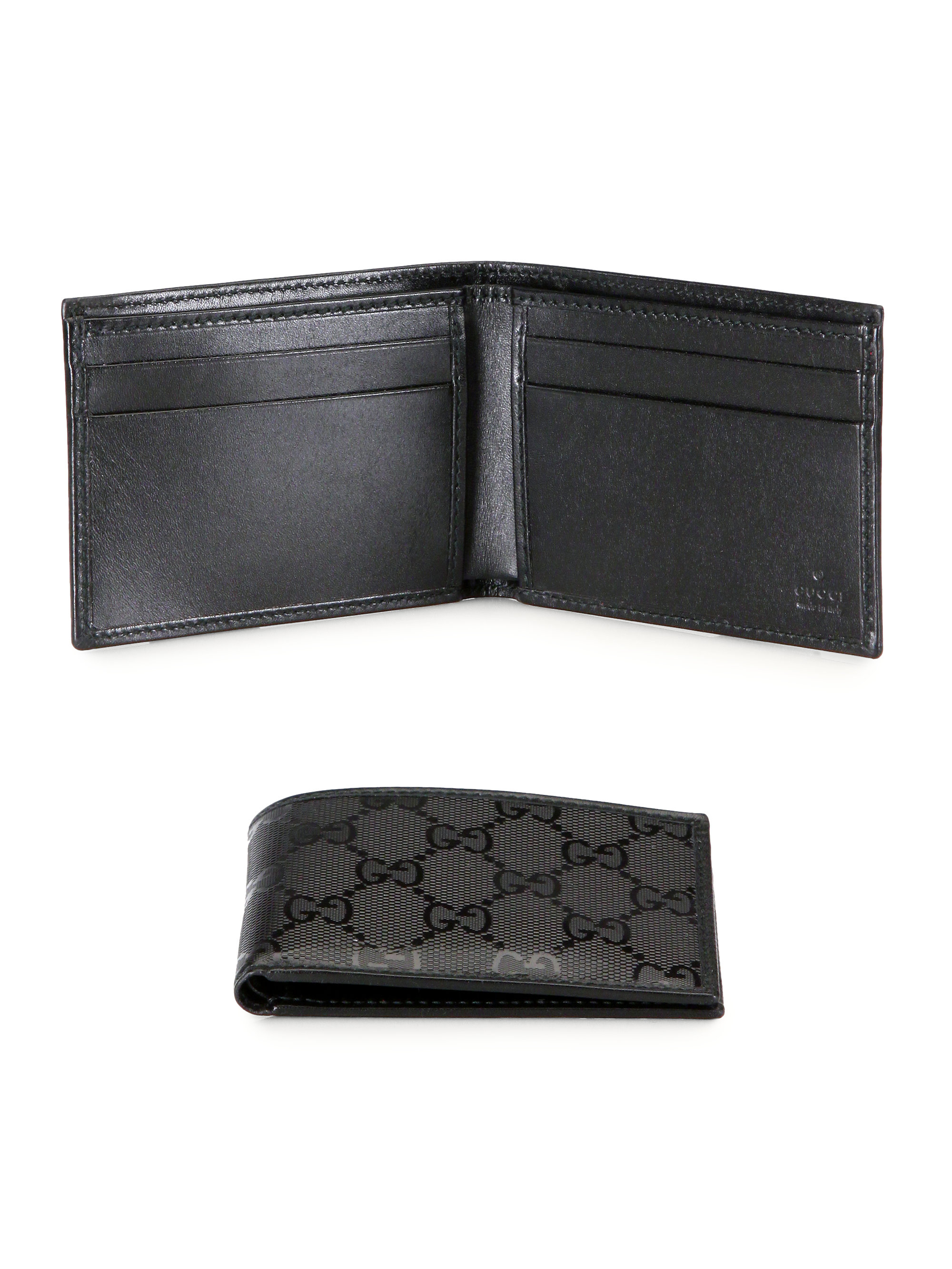 gucci small black wallet