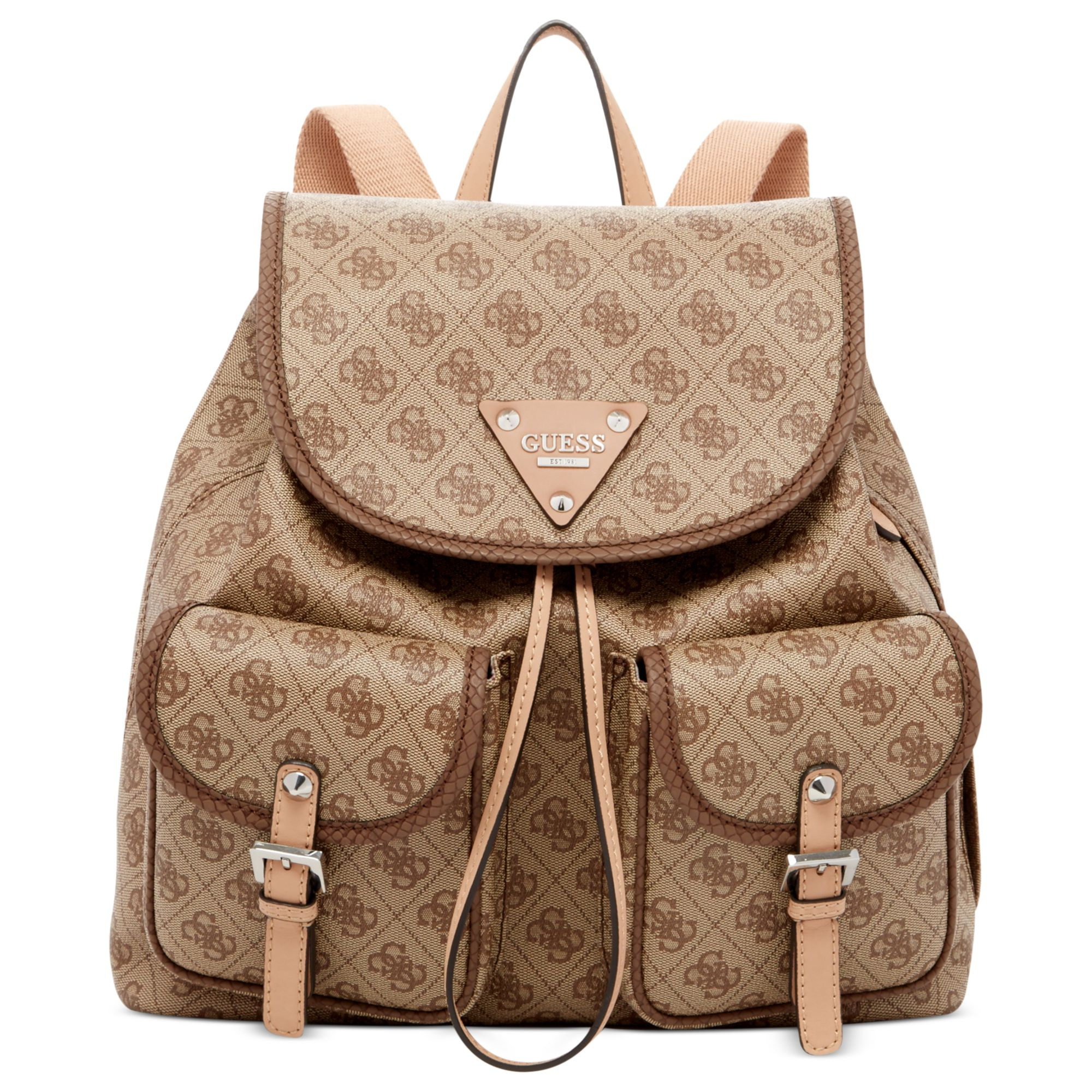 Guess Cheatin Heart Backpack in Brown | Lyst