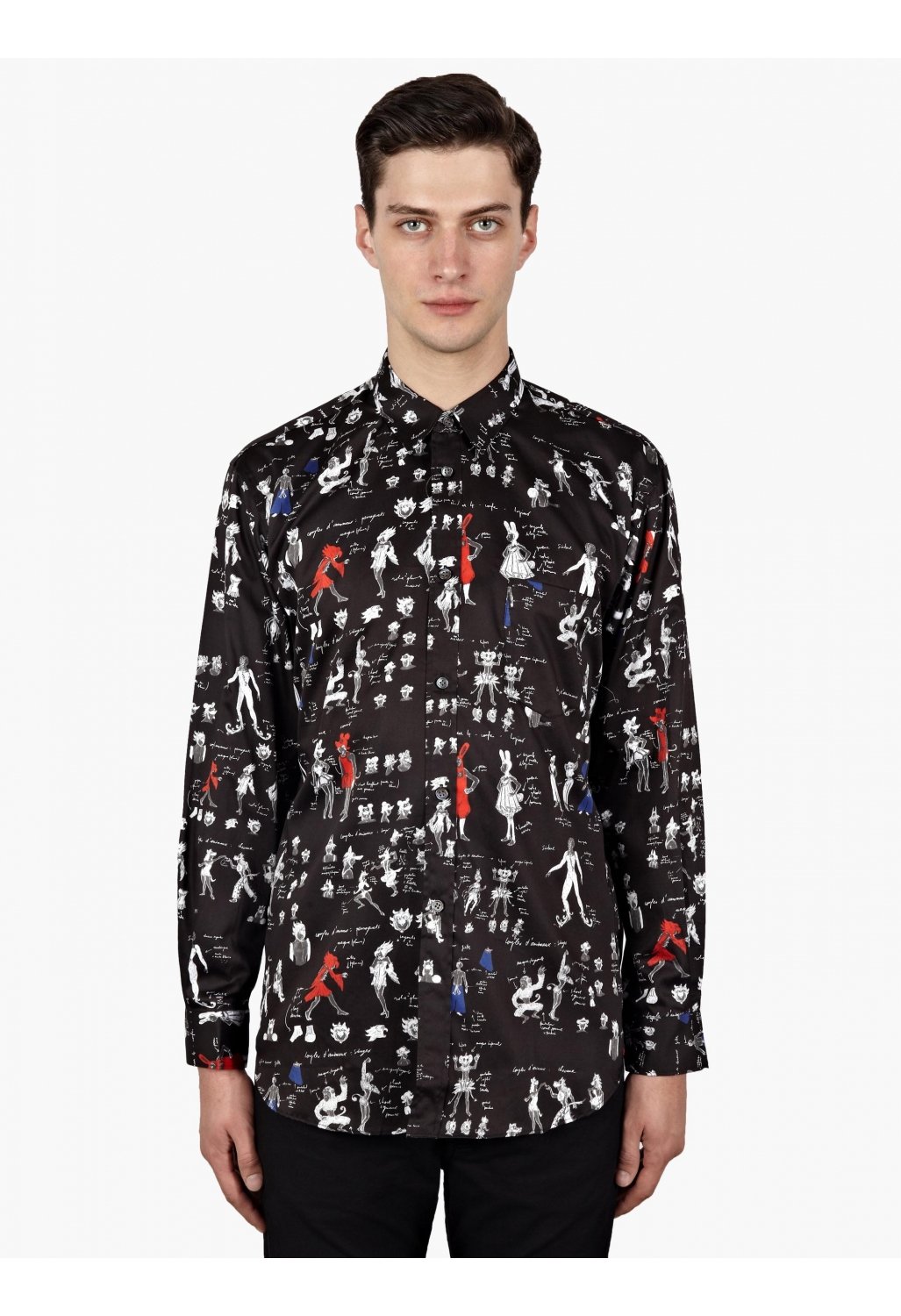 Comme des Garçons | Black X Nicolas Buffe Men'S Cartoon Print Cotton ...