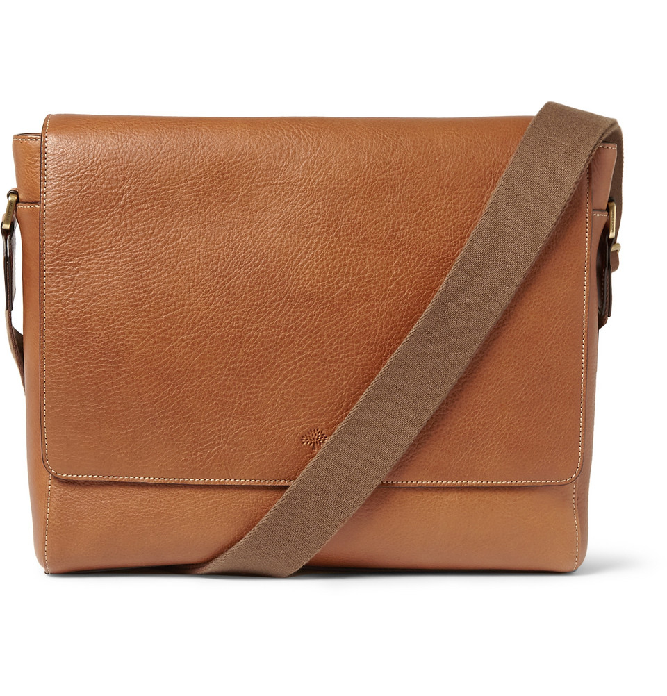 Mulberry Maxwell Leather Messenger Bag in Brown for Men - Lyst