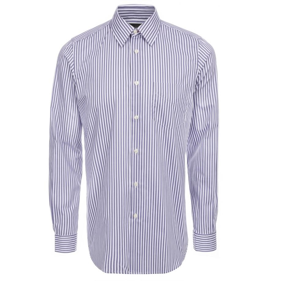 Paul smith Men's Grey Bengal-stripe Cotton Shirt in Gray for Men | Lyst