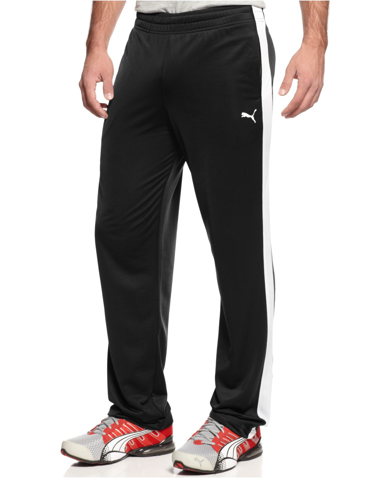 puma black velour pants