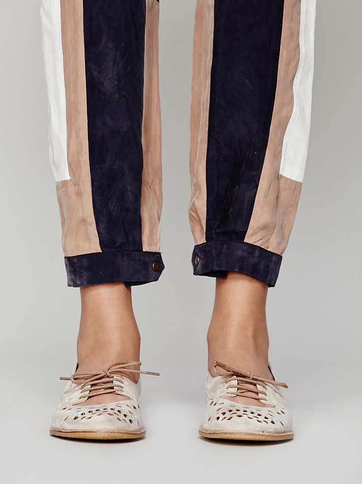 brogue ballet flats