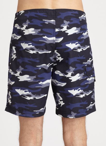 Victorinox Camo Board Shorts in Blue for Men (navy) | Lyst