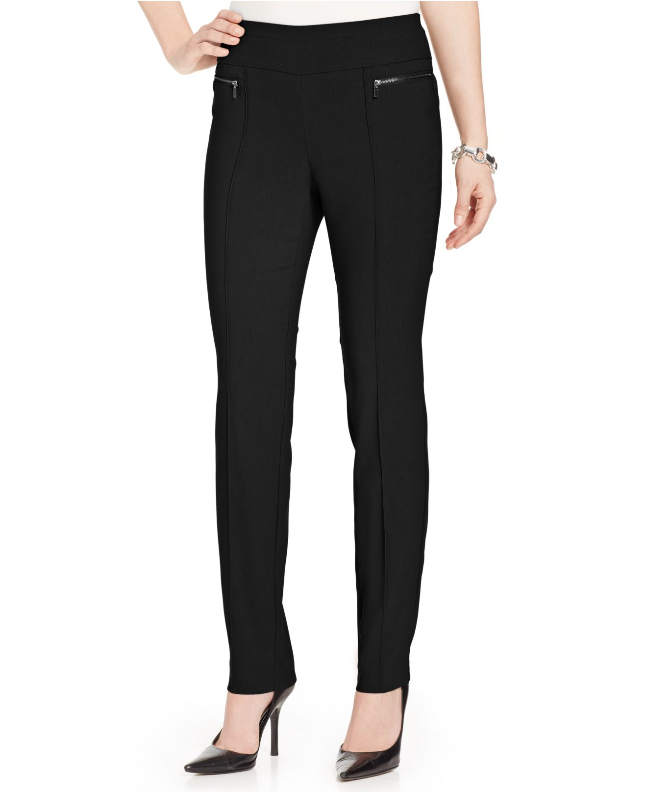 Lyst - Style & co. Skinny-leg Pull-on Pants in Black