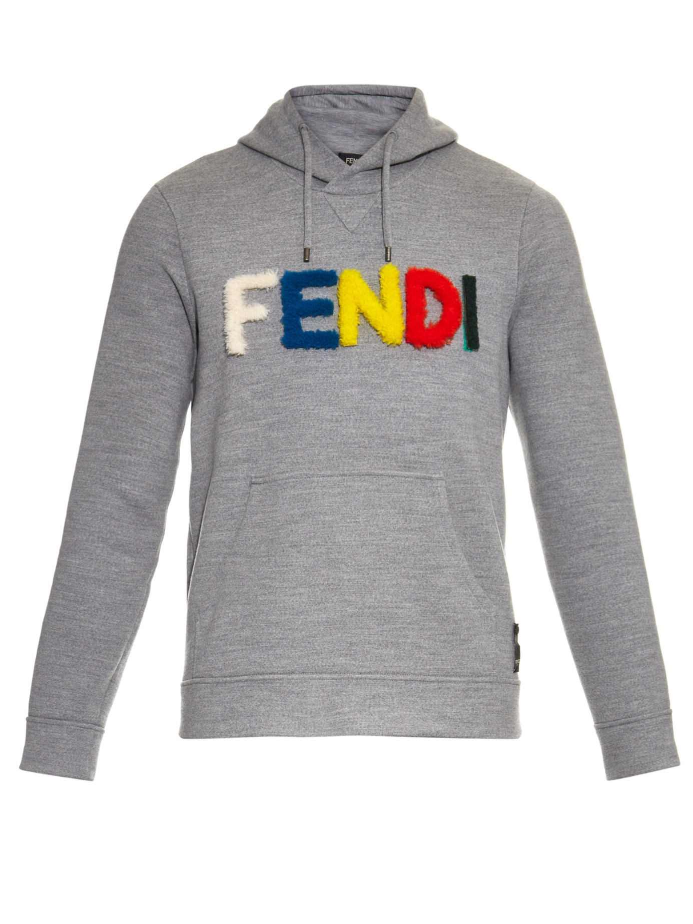 Fendi Monster Wool Hooded Sweater in Gray for Men - Lyst