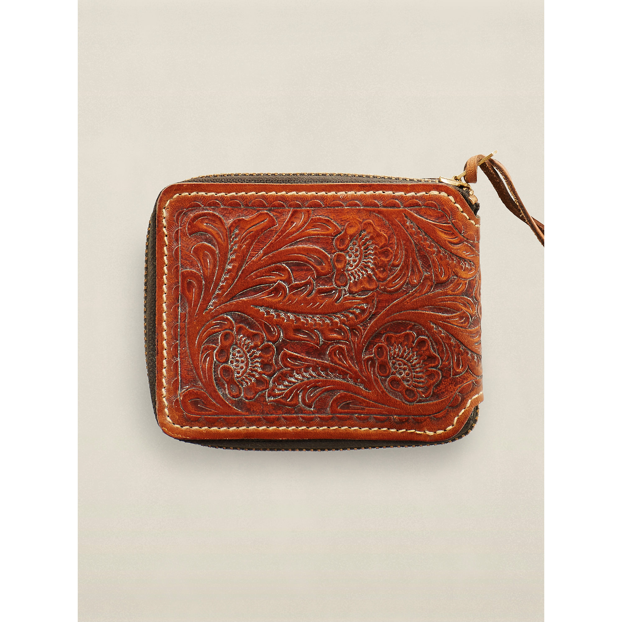 Lyst - Rrl Leather Crazyhorse Zip Wallet in Brown for Men