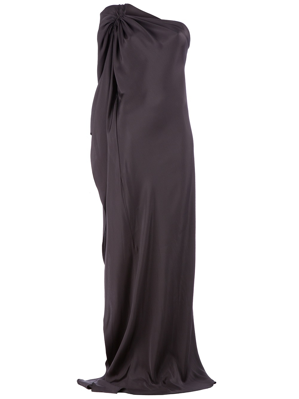 Lanvin Draped One Shoulder Gown in Gray | Lyst