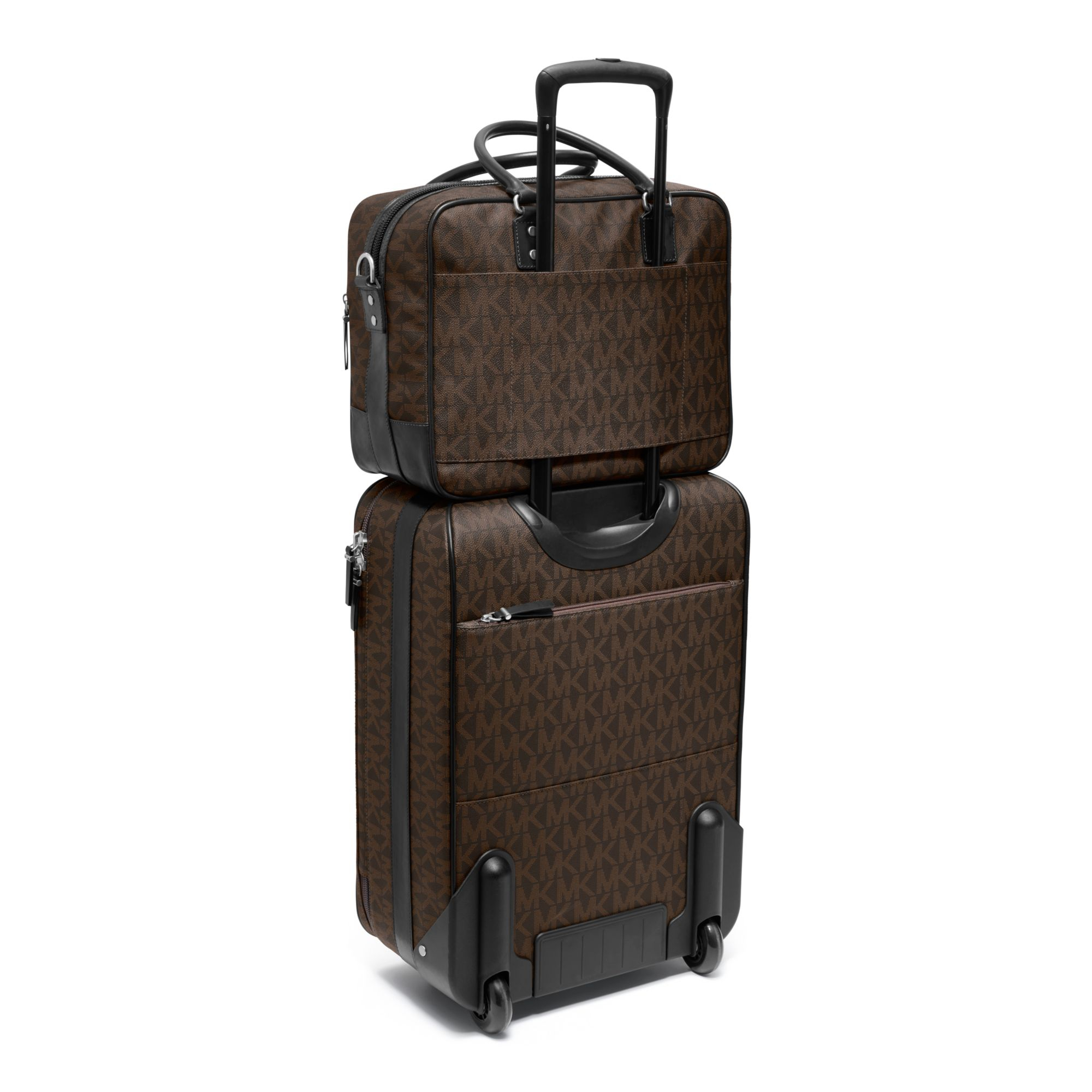 michael kors jet set logo travel suitcase