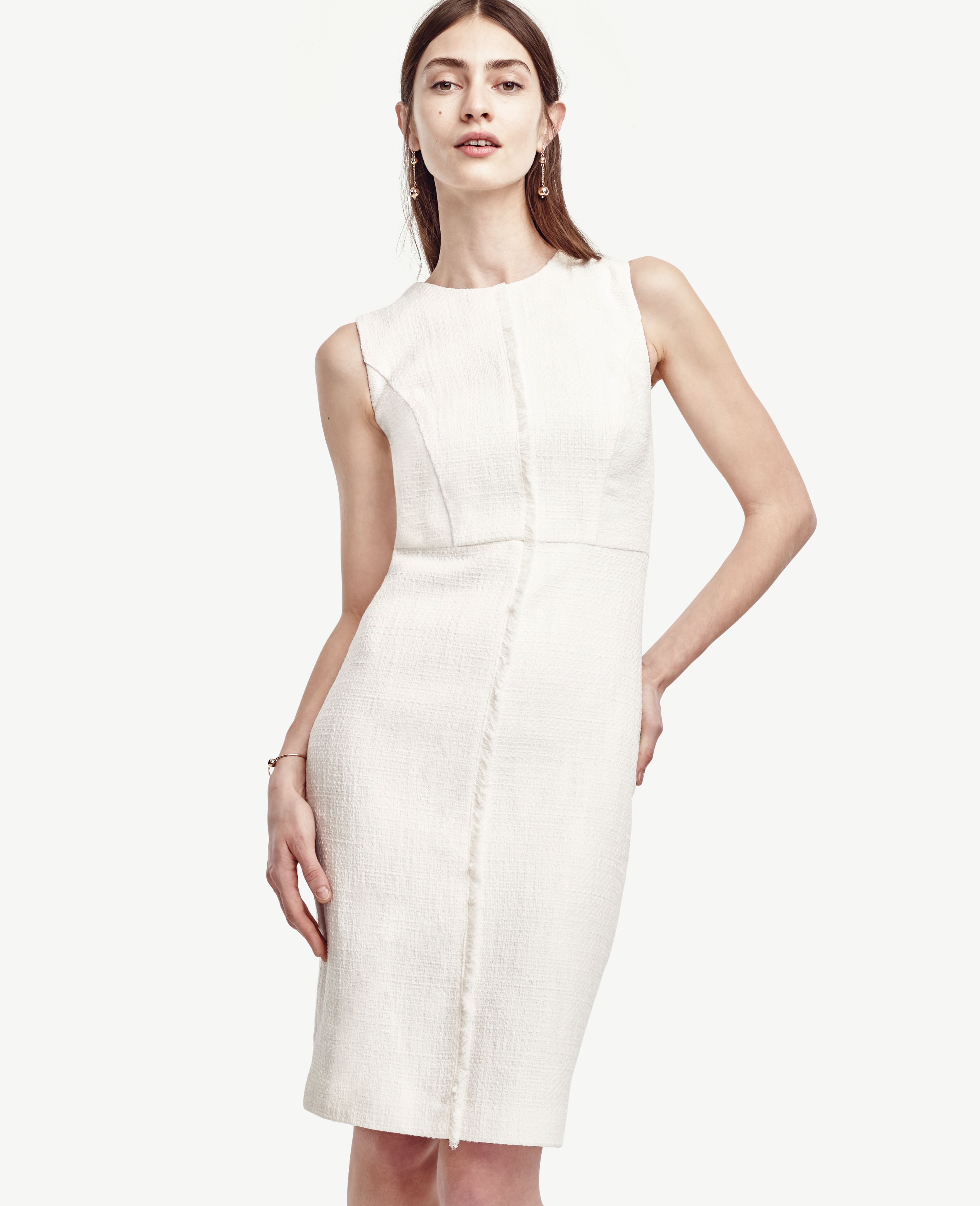 ann taylor white dress