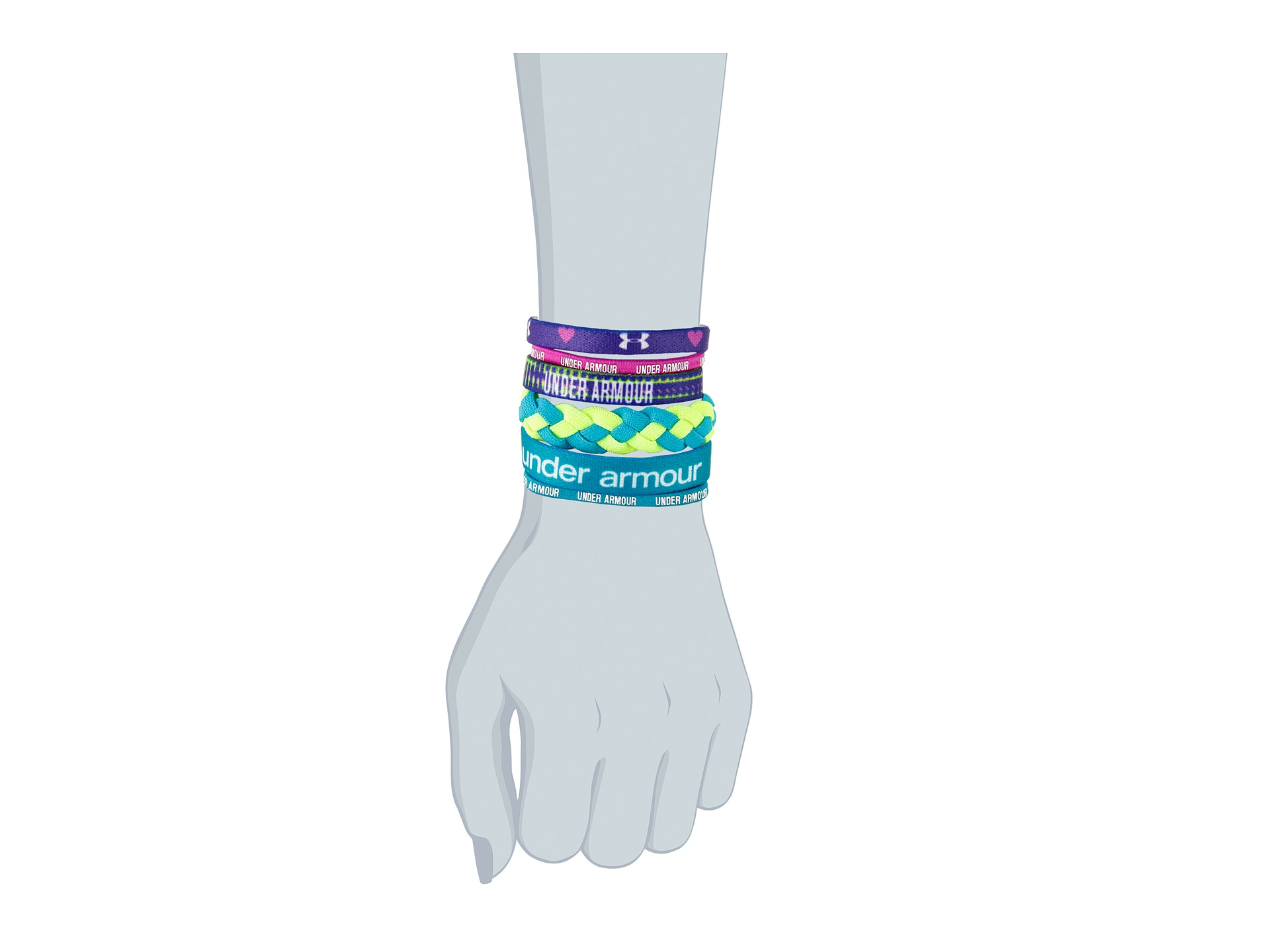 Lyst Under Armour Ua Wristbands Youth In Green Gallery