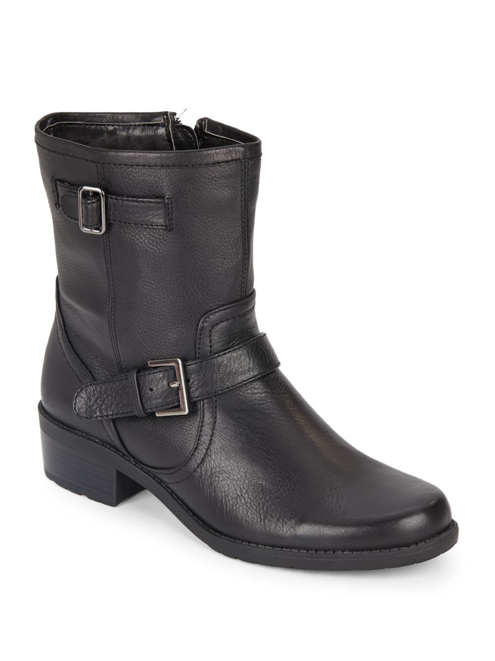 Lyst - Ak Anne Klein Moto Boots in Black