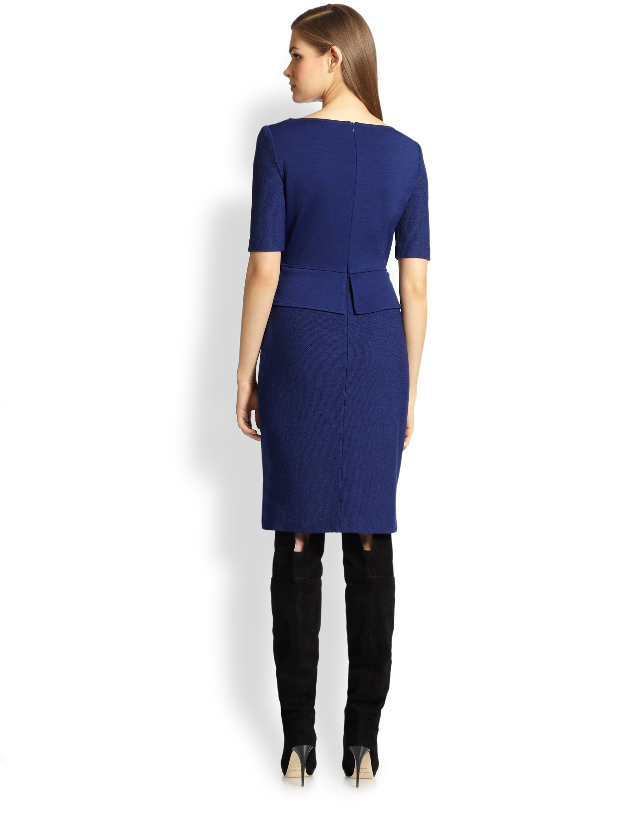 st john peplum dress