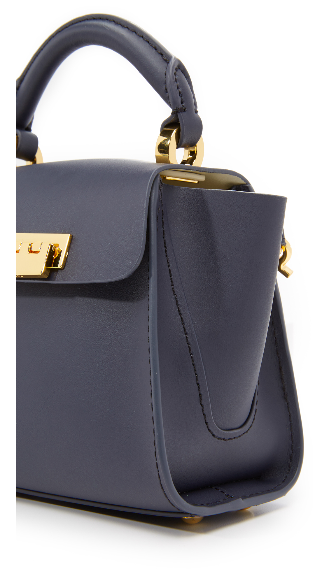 Zac Posen Eartha Top Handle Mini Cross Body Bag In Blue Lyst Gallery