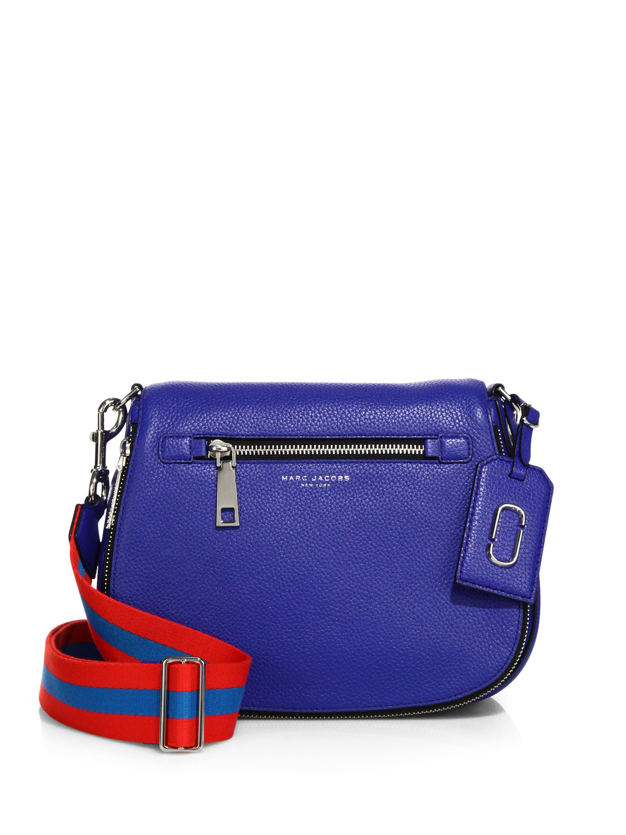 Lyst - Marc Jacobs Gotham Leather Saddle Bag in Blue