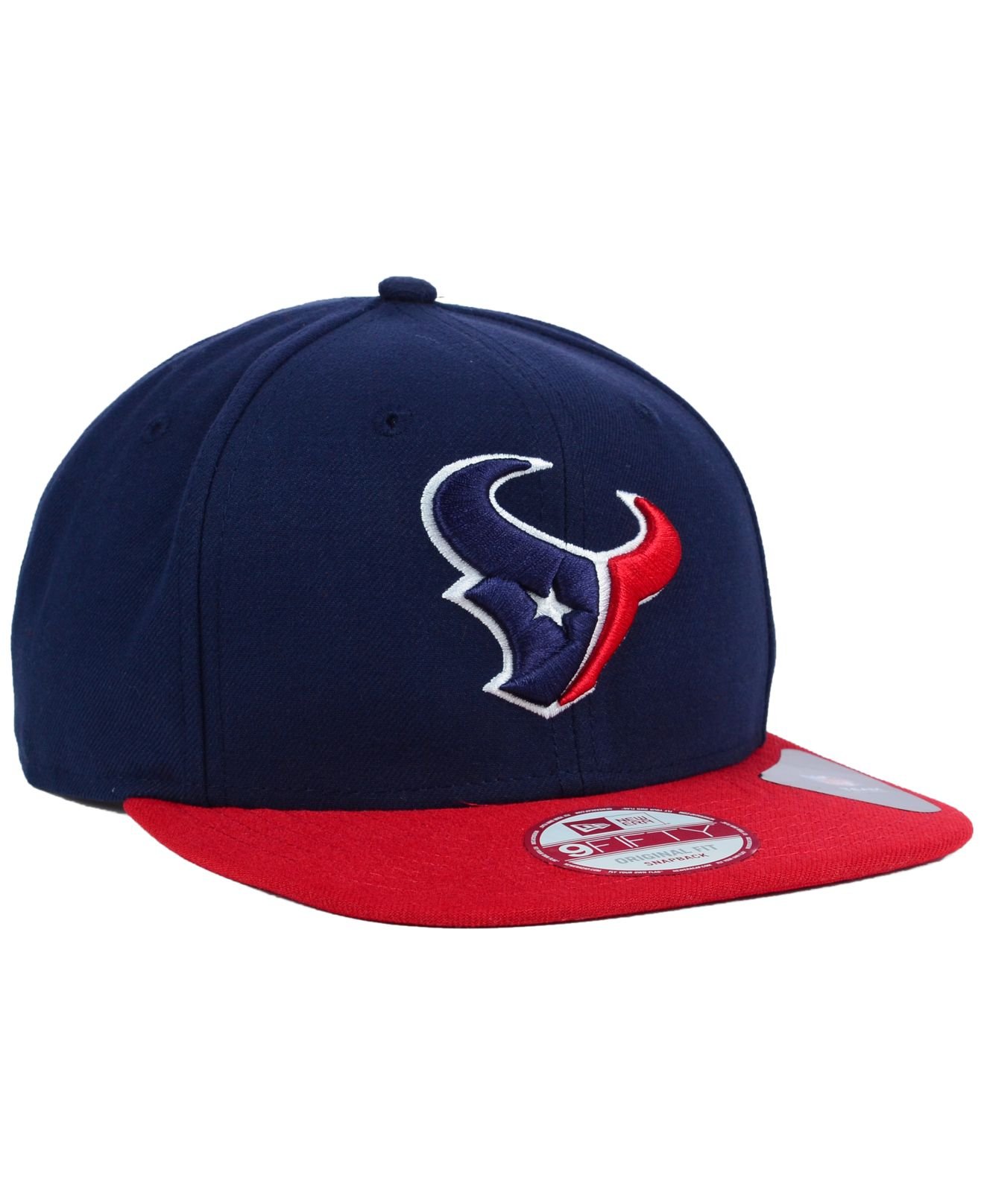 Ktz Houston Texans Basic 9fifty Snapback Cap in Red for Men | Lyst