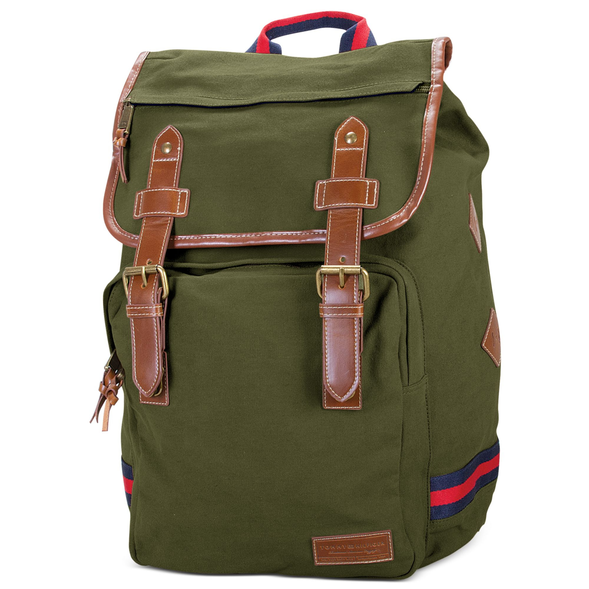 Lyst - Tommy Hilfiger Canvas Backpack in Green for Men