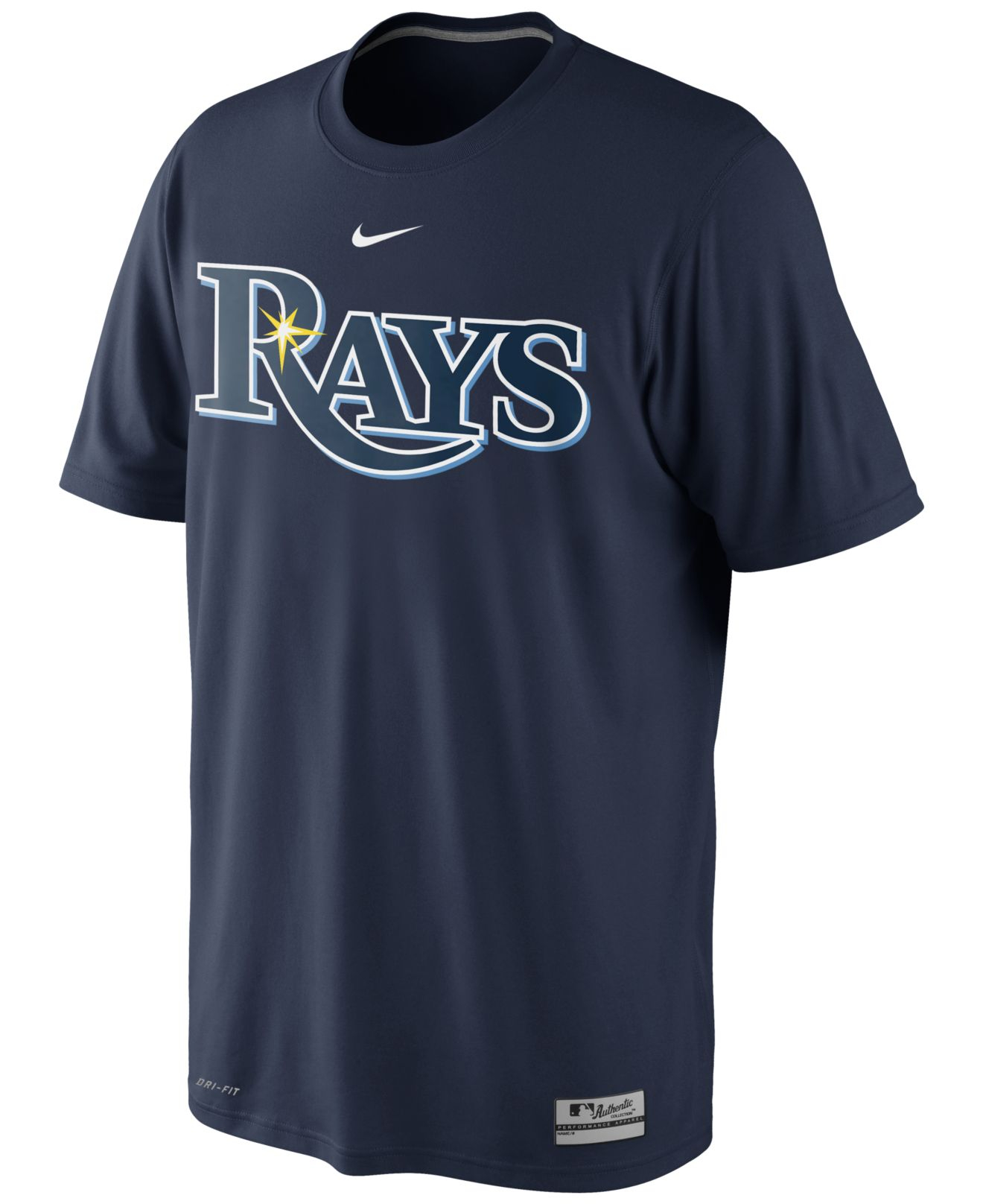 Lyst - Nike Men's Short-sleeve Dri-fit Tampa Bay Rays T-shirt in Blue ...