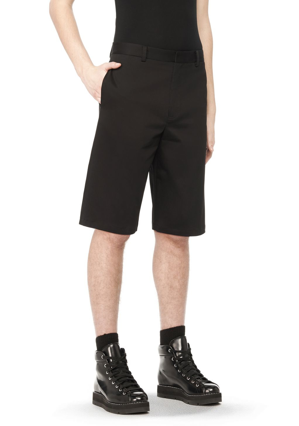 Lyst - Alexander wang Skate Shorts in Black for Men