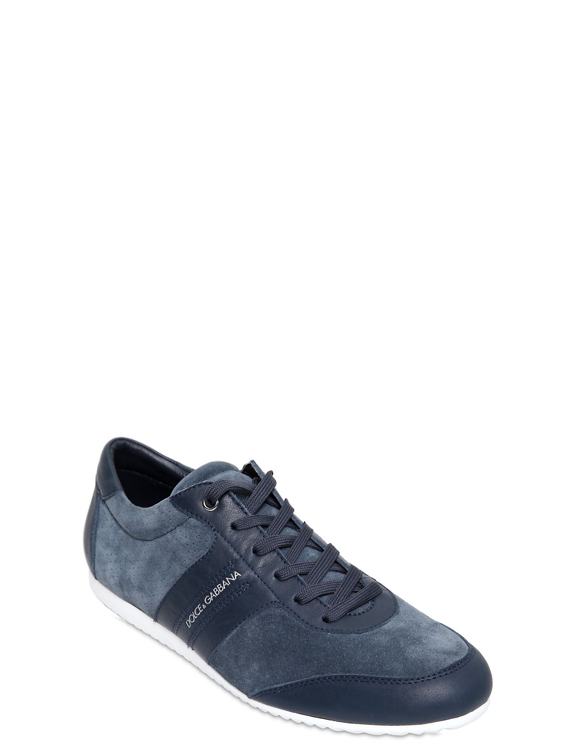 Dolce & Gabbana Australia Suede and Leather Sneakers in Blue for Men ...