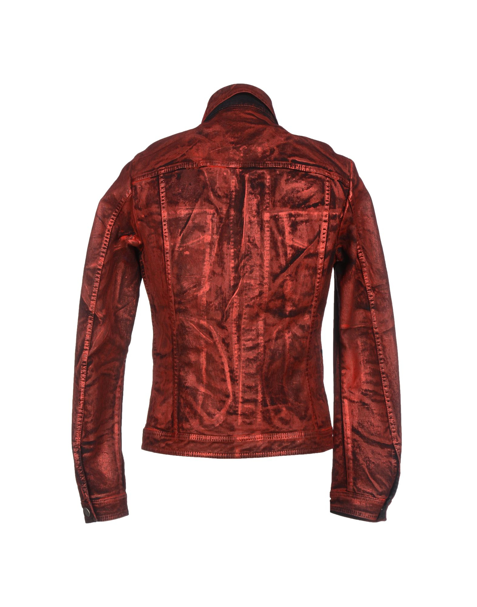 Versace jeans Denim Outerwear in Red for Men (Brick red) | Lyst