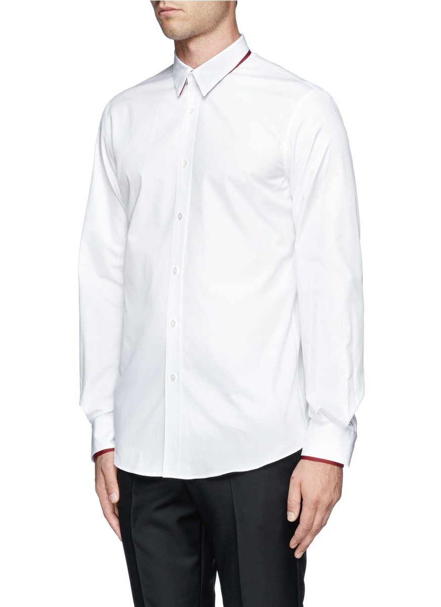 mens double cuff white shirt uk