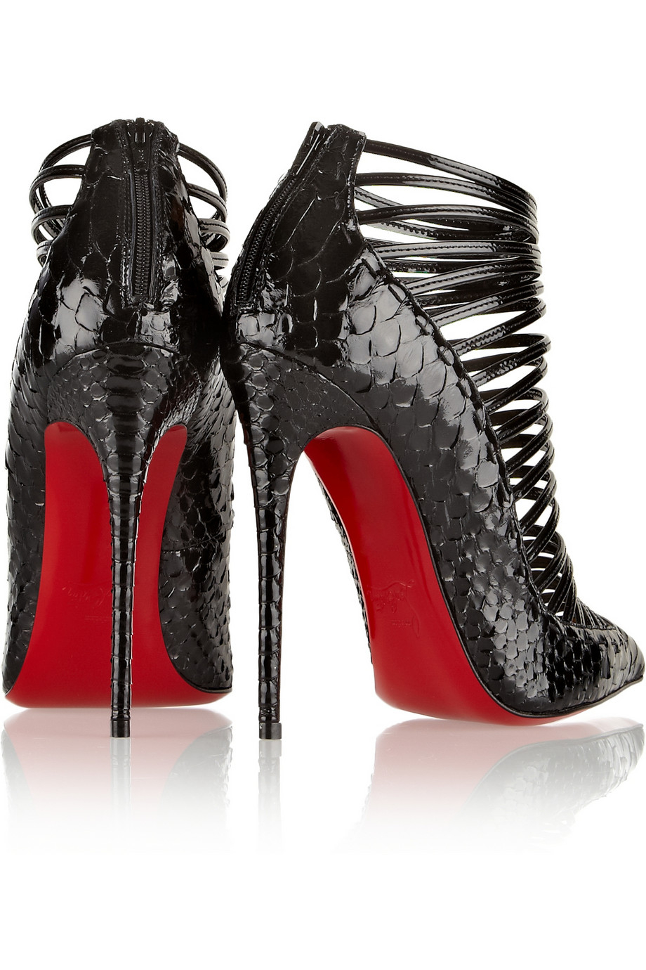louboutin patent boots